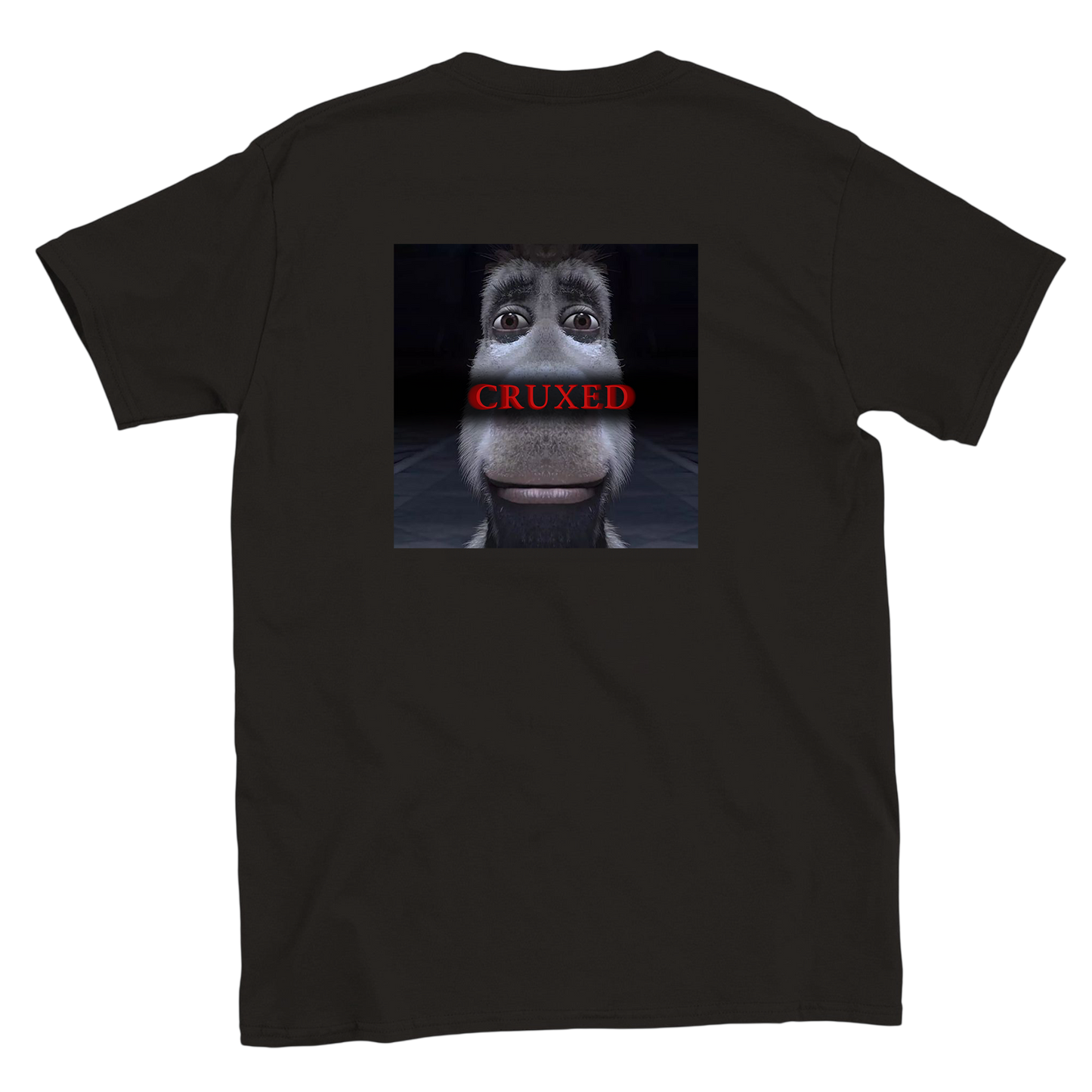 Funny climbing shirt – Cruxed T Shirt Backside