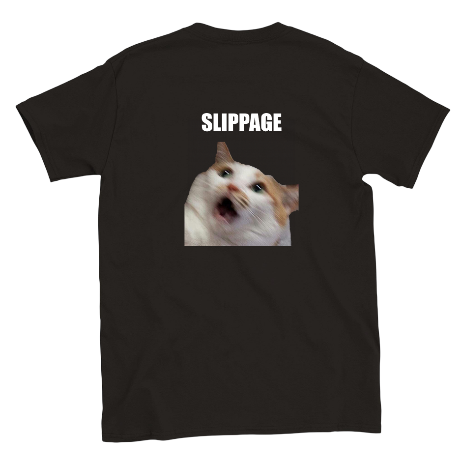 Funny climbing shirt – Slippage Cat T Shirt Backside