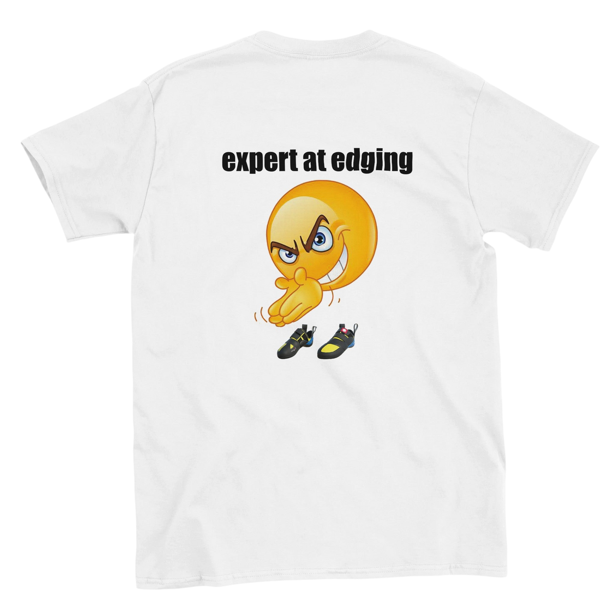 Funny climbing shirt – Expert At Edging T Shirt Backside