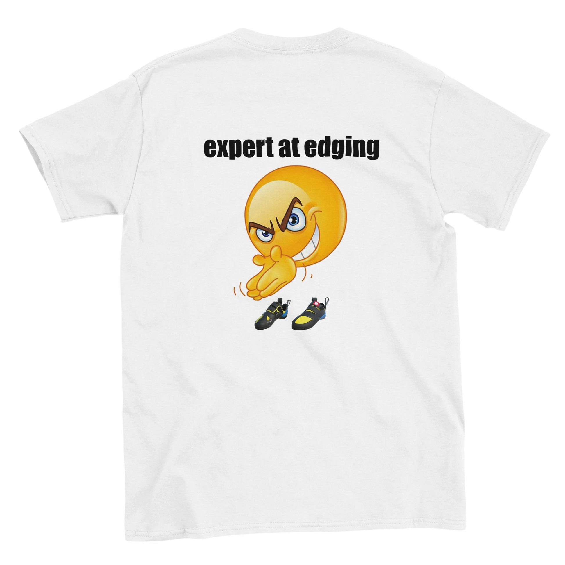 Funny climbing shirt – Expert At Edging T Shirt Backside