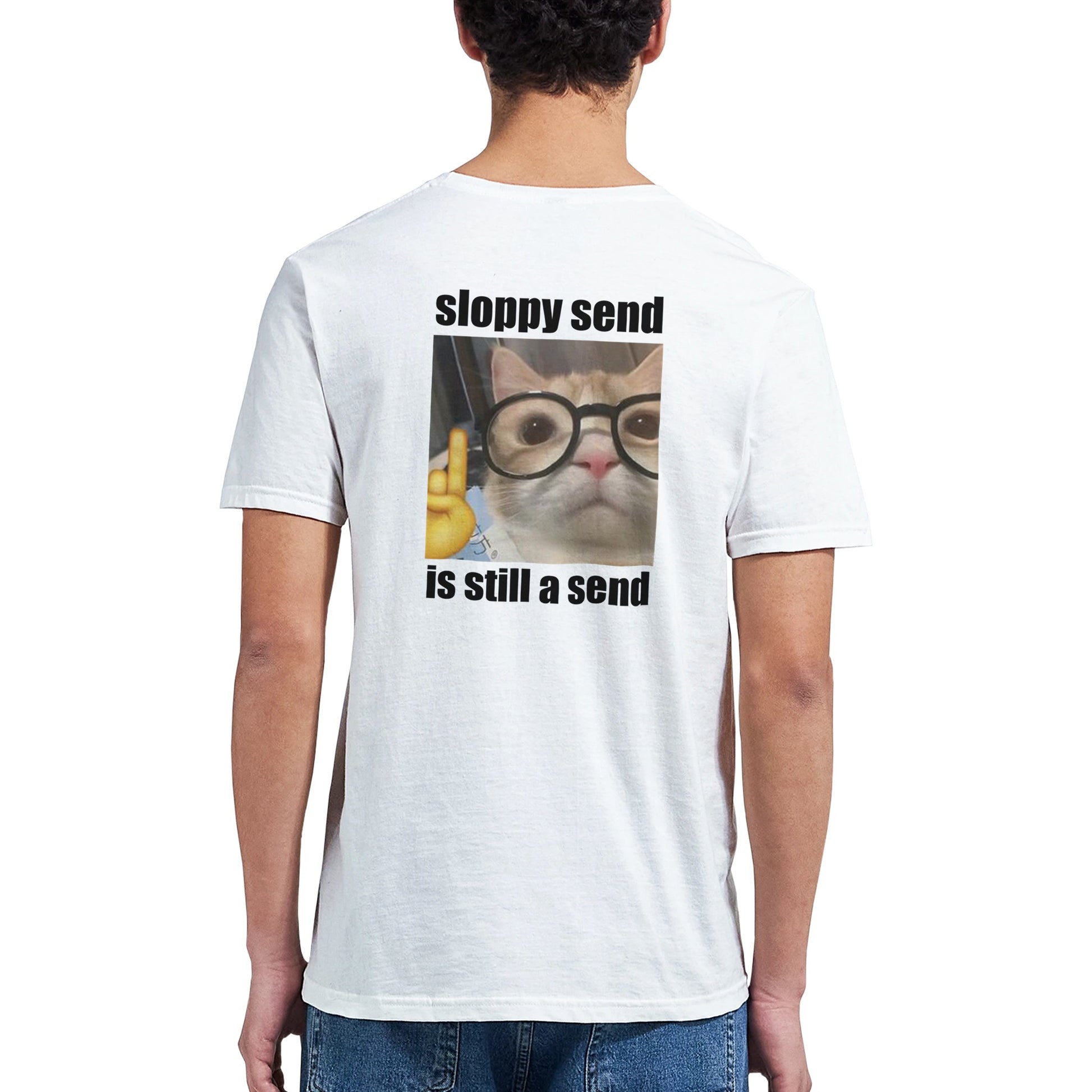 Funny climbing shirt – Sloppy Send Still Send T Shirt Backside 1