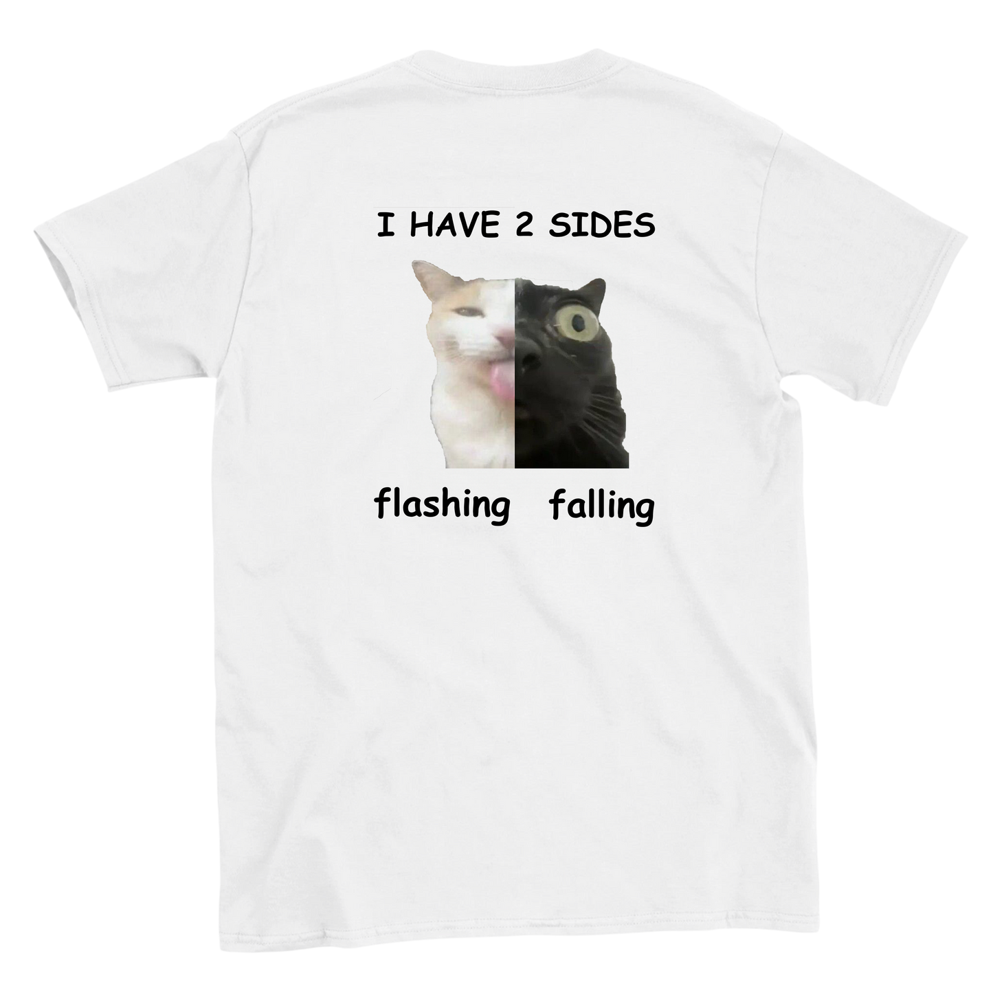 i have 2 sides T-shirt backside