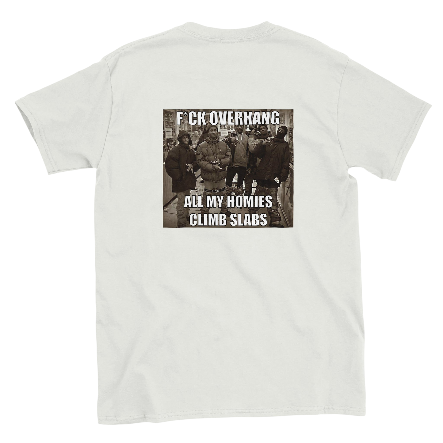 Funny climbing shirt – Kopie Van F Ck Slabs T Shirt Backside