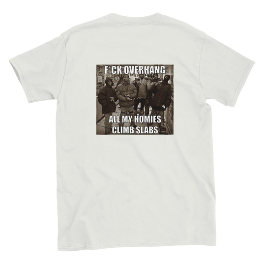 Funny climbing shirt – Kopie Van F Ck Slabs T Shirt Backside