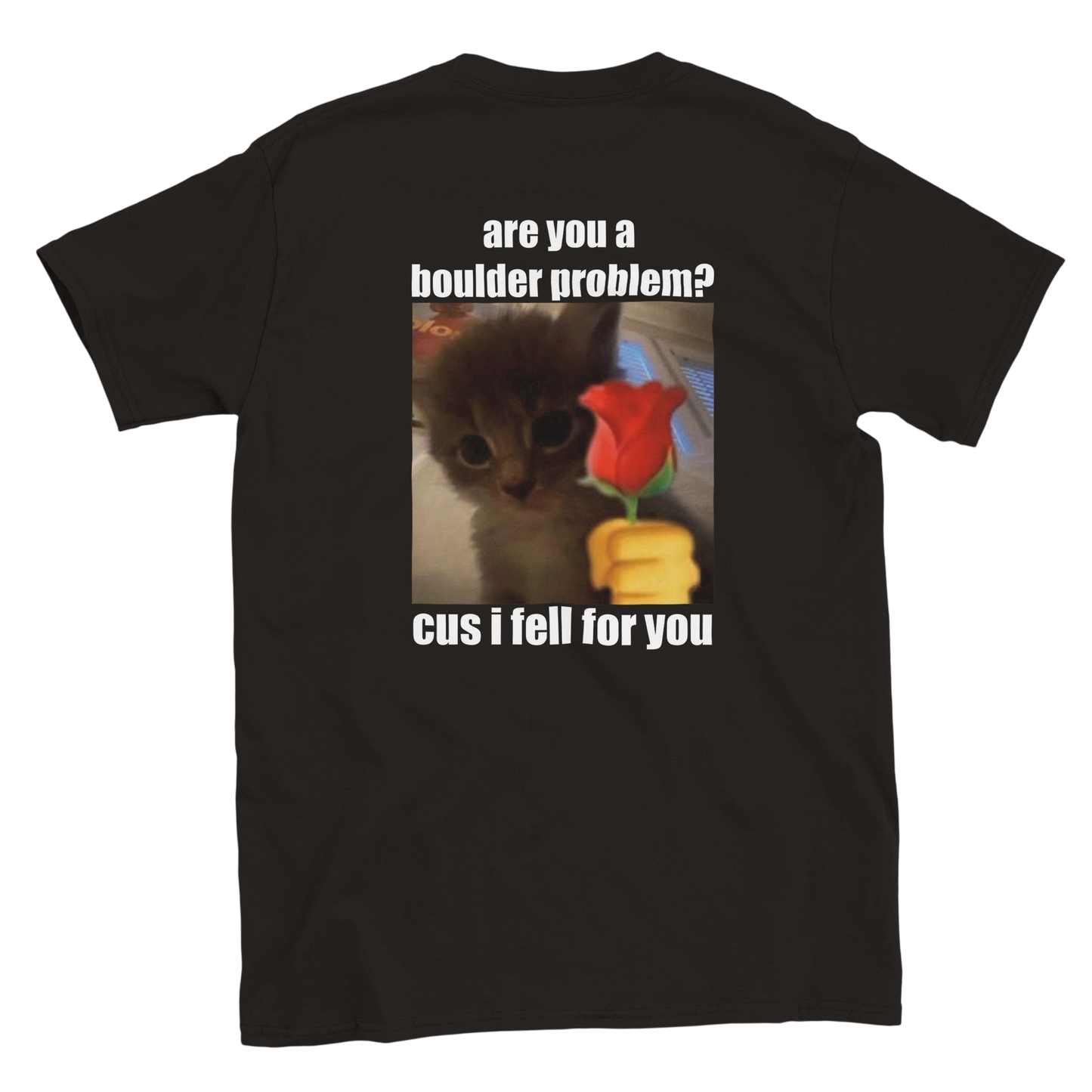 Funny climbing shirt – Kopie Van Kitten Climber For Her T Shirt Backside