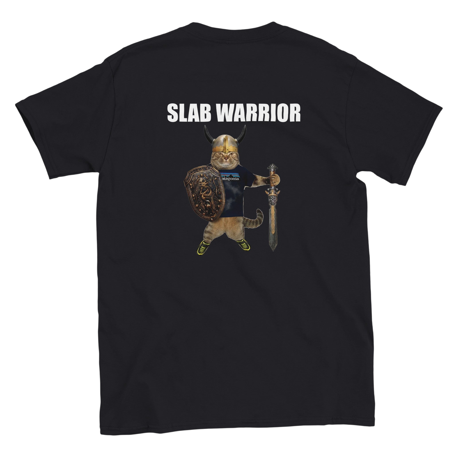 Funny slab warrior cat climbing shirt – bouldering meme tee for slab lovers