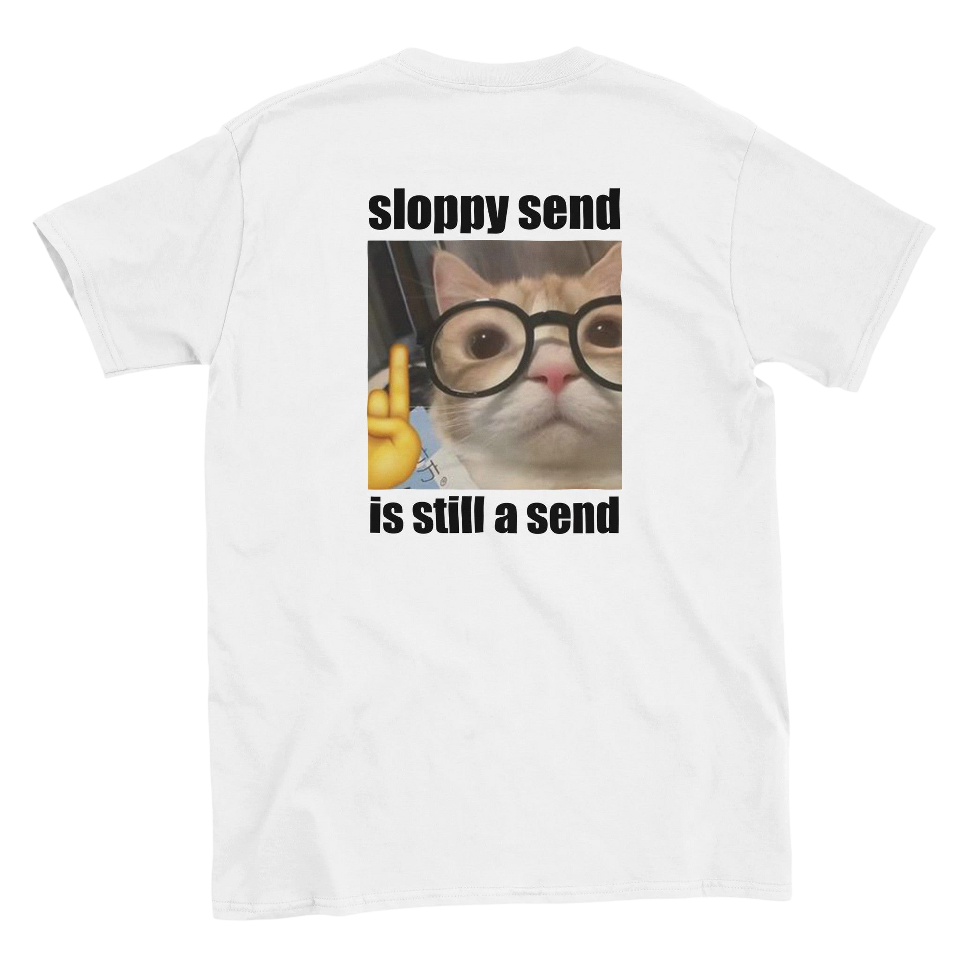 Funny climbing shirt – Sloppy Send Still Send T Shirt Backside 1