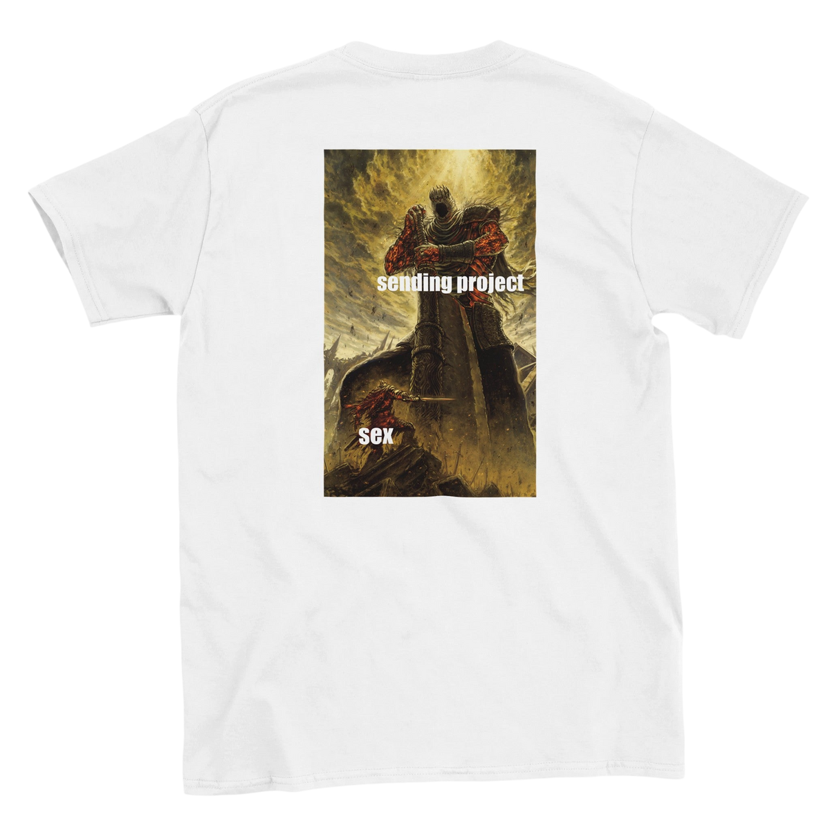 Funny climbing shirt – Sending Project Sex T Shirt Backside