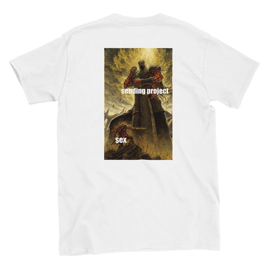 Funny climbing shirt – Sending Project Sex T Shirt Backside