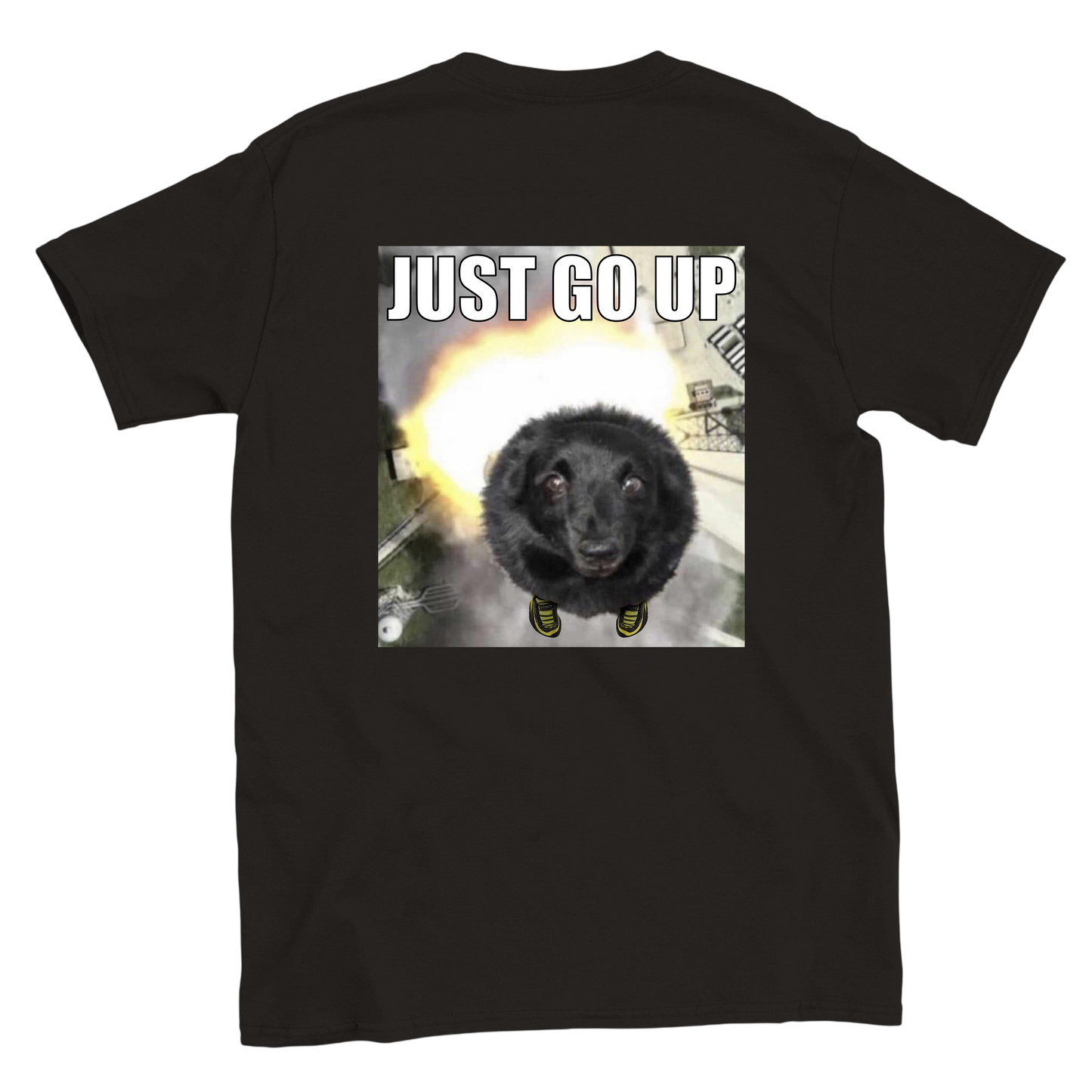 Funny climbing shirt – Just Go Up T Shirt Backside