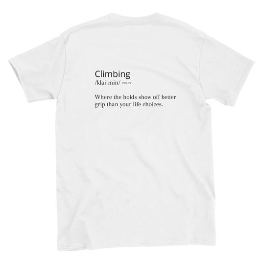Funny climbing shirt – Climbing Definition T Shirt 1