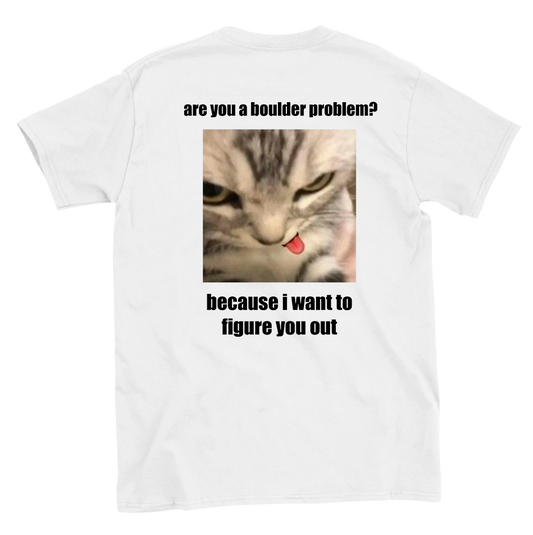 Funny climbing shirt – Cat Rizzler T Shirt Backside