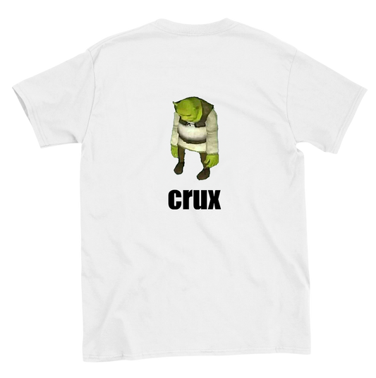 Funny climbing shirt – Crux T Shirt Backside
