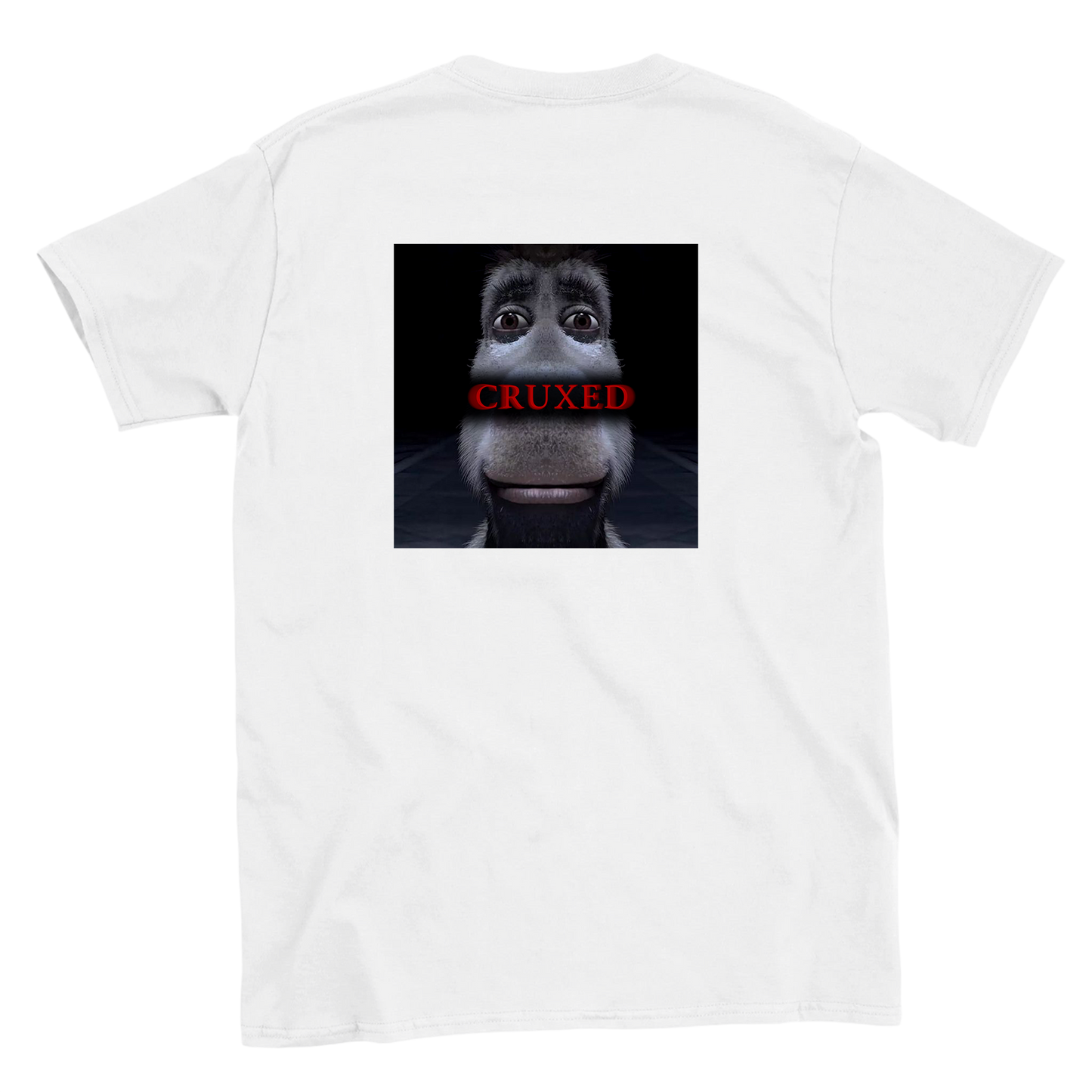 Funny climbing shirt – Cruxed T Shirt Backside