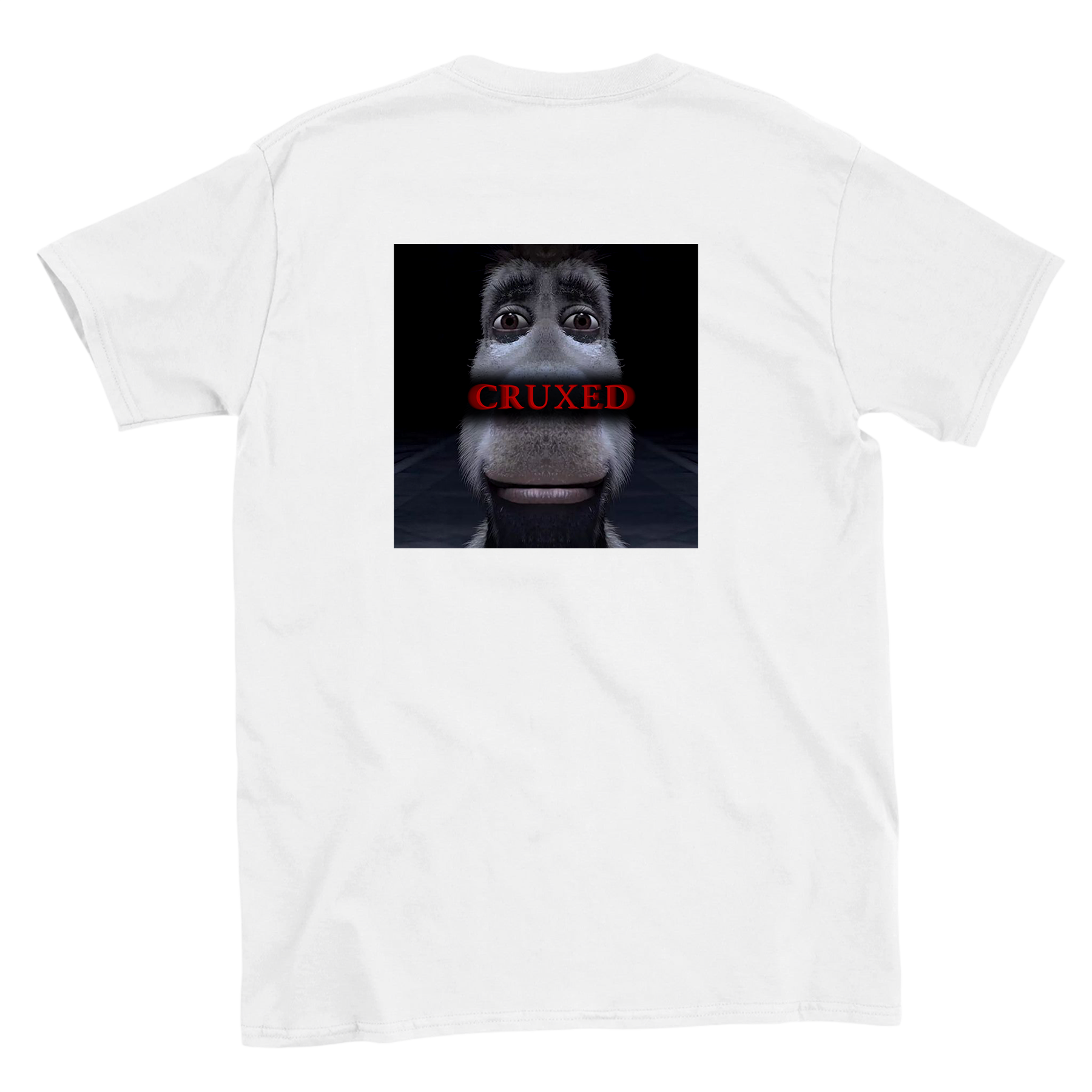 Funny climbing shirt – Cruxed T Shirt Backside