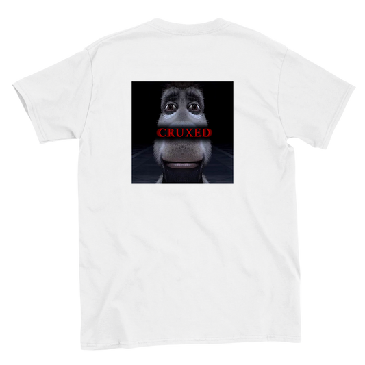Funny climbing shirt – Cruxed T Shirt Backside