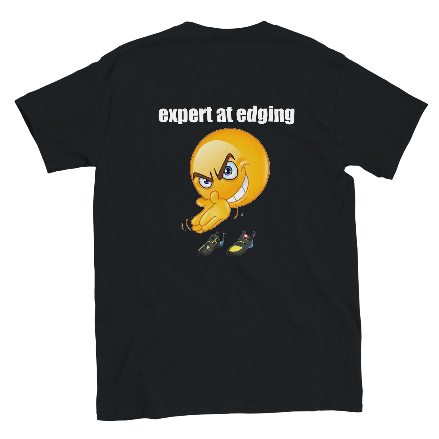 Funny climbing shirt – Expert At Edging T Shirt Backside