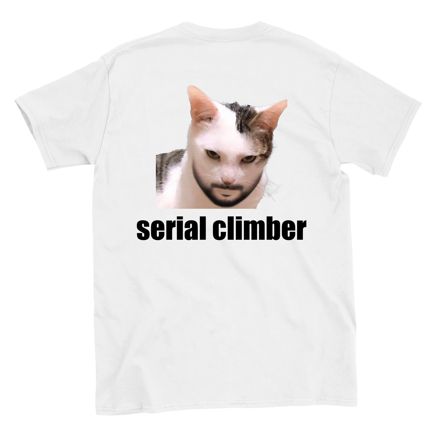 Funny climbing shirt – Serial Climber T Shirt Backside