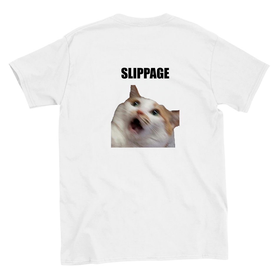 Funny climbing shirt – Slippage Cat T Shirt Backside