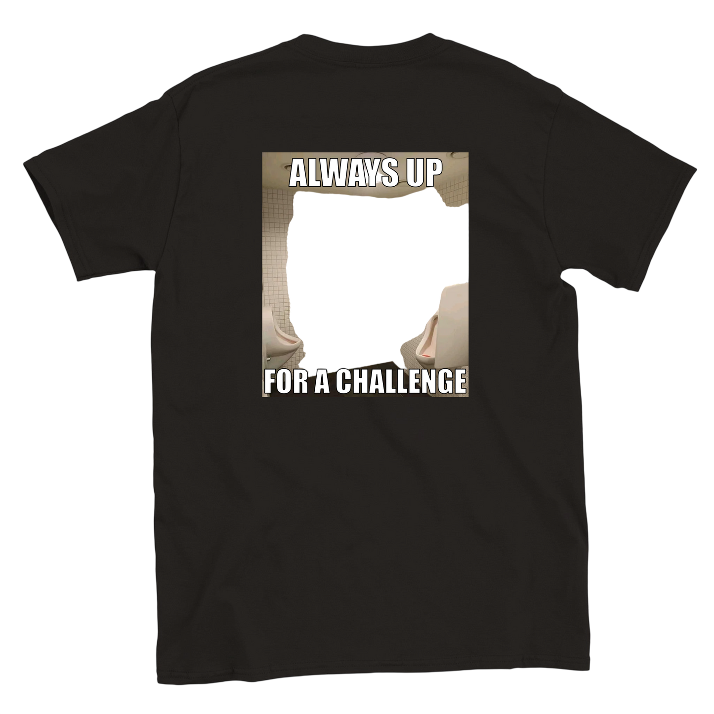Funny climbing shirt – Climbers Urinal T Shirt Backside