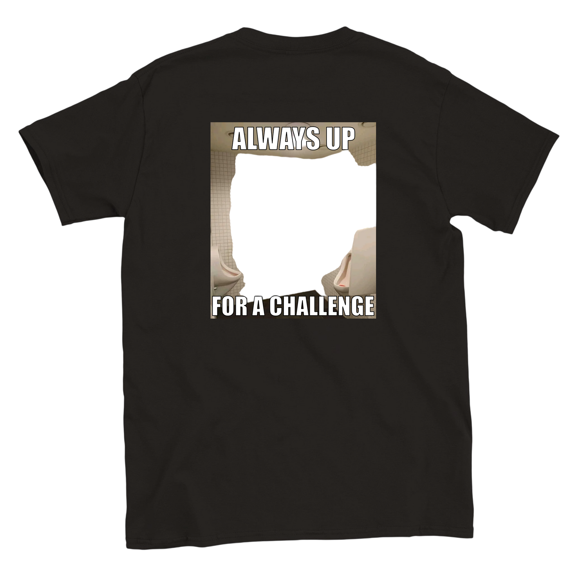Funny climbing shirt – Climbers Urinal T Shirt Backside