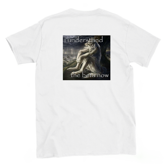 i understand the beta now T-shirt backside